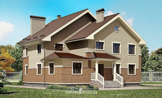 300-004-Л Проект двухэтажного дома, уютный коттедж из арболита Псков | Проекты домов от House Expert
