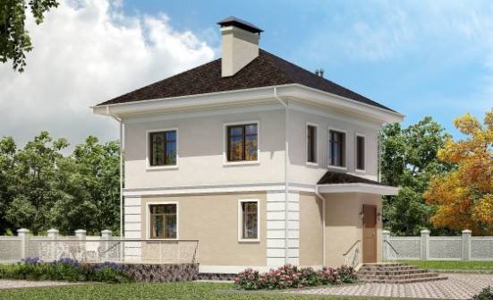 090-003-Л Проект двухэтажного дома, доступный загородный дом из арболита Псков | Проекты домов от House Expert