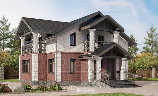 160-014-Л Проект двухэтажного дома, красивый дом из газосиликатных блоков Пыталово | Проекты домов от House Expert
