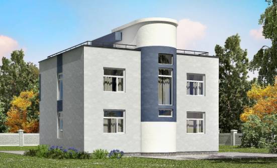 180-005-П Проект двухэтажного дома, средний коттедж из твинблока Великие Луки | Проекты домов от House Expert