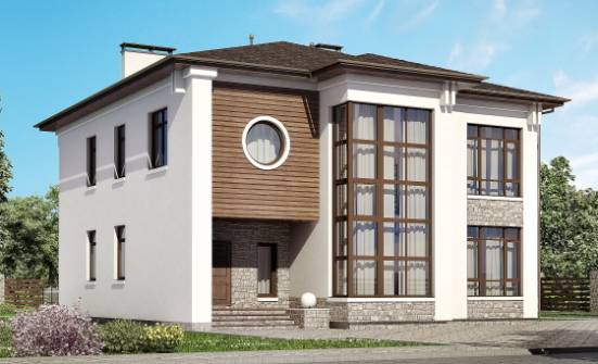 300-005-П Проект двухэтажного дома, просторный загородный дом из кирпича Великие Луки | Проекты домов от House Expert