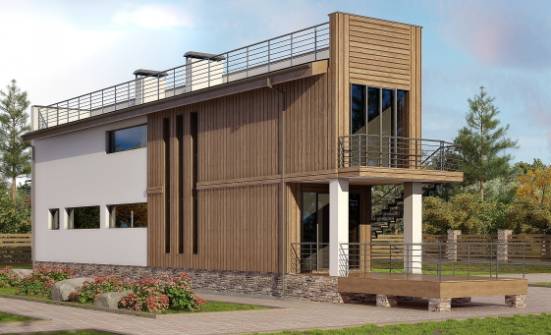 100-003-Л Проект двухэтажного дома, бюджетный загородный дом из бризолита Великие Луки | Проекты домов от House Expert
