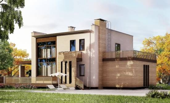 220-003-Л Проект двухэтажного дома, гараж, уютный коттедж из газосиликатных блоков Пыталово | Проекты домов от House Expert