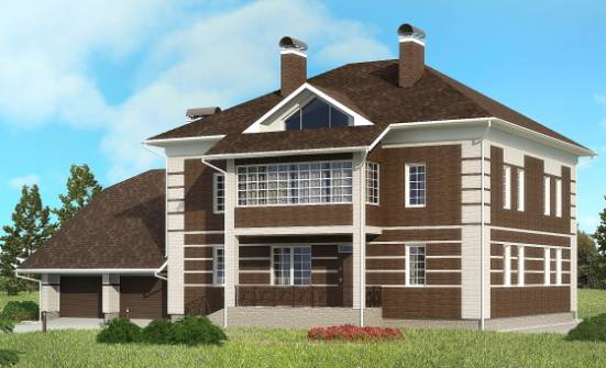 505-002-Л Проект трехэтажного дома, гараж, красивый дом из кирпича Пыталово | Проекты домов от House Expert