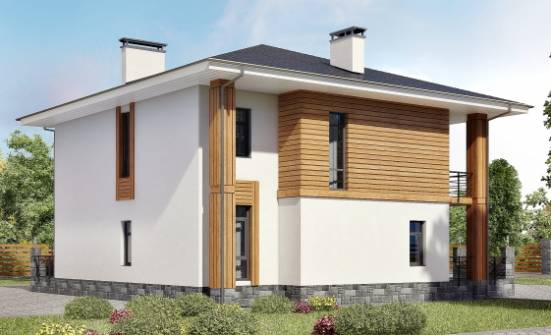 180-015-П Проект двухэтажного дома, экономичный домик из керамзитобетонных блоков Невель | Проекты домов от House Expert