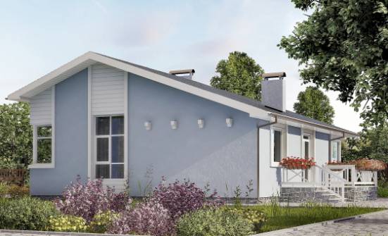 110-003-Л Проект одноэтажного дома, экономичный загородный дом из бризолита Пыталово | Проекты домов от House Expert
