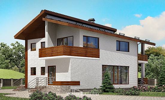180-009-П Проект двухэтажного дома мансардой, простой домик из кирпича Опочка | Проекты домов от House Expert