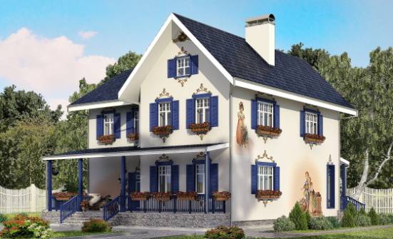 180-003-П Проект двухэтажного дома, бюджетный дом из кирпича Псков | Проекты домов от House Expert