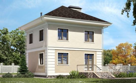 090-003-Л Проект двухэтажного дома, доступный загородный дом из арболита Псков | Проекты домов от House Expert