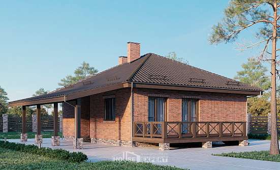 070-006-Л Проект одноэтажного дома, красивый домик из арболита Опочка | Проекты домов от House Expert