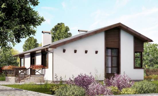 110-003-П Проект одноэтажного дома, доступный загородный дом из керамзитобетонных блоков Невель | Проекты одноэтажных домов от House Expert