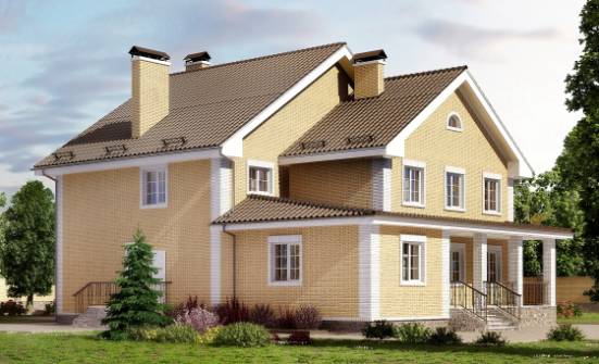 320-003-Л Проект двухэтажного дома, классический загородный дом из поризованных блоков Невель | Проекты домов от House Expert