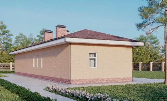 110-006-П Проект бани из керамзитобетонных блоков Псков | Проекты одноэтажных домов от House Expert