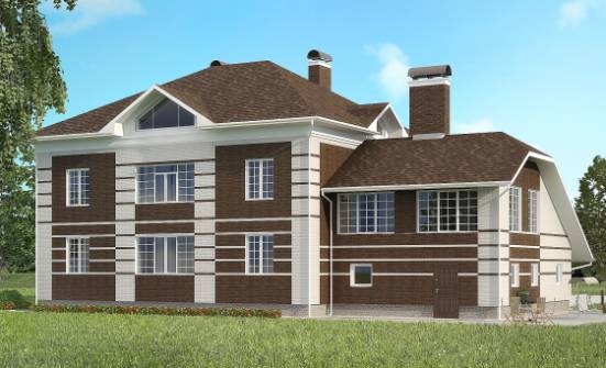 505-002-Л Проект трехэтажного дома, гараж, красивый дом из кирпича Пыталово | Проекты домов от House Expert