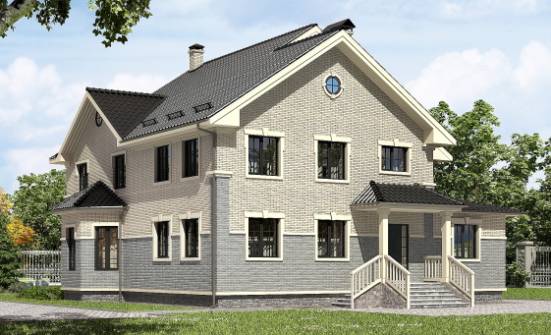 300-004-П Проект двухэтажного дома, современный загородный дом из бризолита Невель | Проекты домов от House Expert