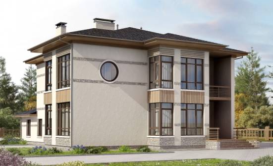 345-001-П Проект двухэтажного дома, большой дом из керамзитобетонных блоков Пыталово | Проекты домов от House Expert
