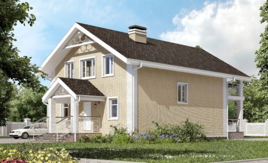 150-007-Л Проект двухэтажного дома с мансардой, современный дом из газобетона Псков | Проекты домов от House Expert