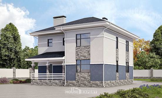 150-014-Л Проект двухэтажного дома, доступный загородный дом из арболита Невель | Проекты домов от House Expert