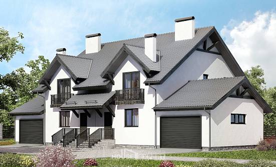 290-003-П Проект двухэтажного дома с мансардой, красивый загородный дом из арболита Псков | Проекты домов от House Expert