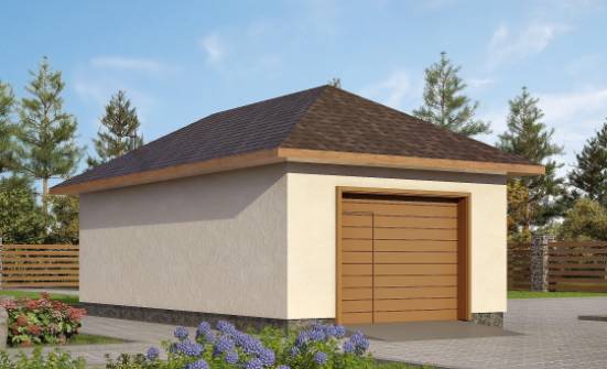 040-001-П Проект гаража из поризованных блоков Невель | Проекты одноэтажных домов от House Expert