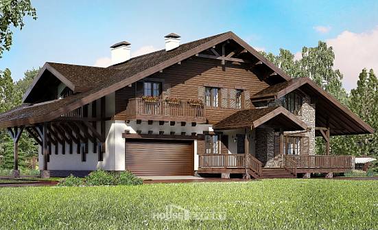320-001-П Проект двухэтажного дома с мансардным этажом, гараж, уютный домик из кирпича Псков | Проекты домов от House Expert