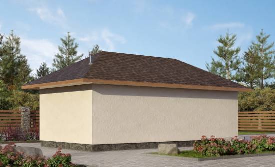 040-001-П Проект гаража из поризованных блоков Невель | Проекты одноэтажных домов от House Expert