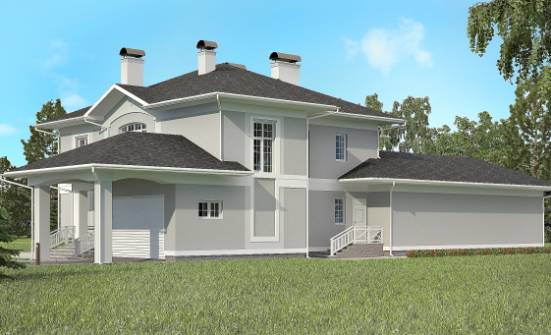 360-001-П Проект двухэтажного дома, гараж, современный коттедж из кирпича Опочка | Проекты домов от House Expert