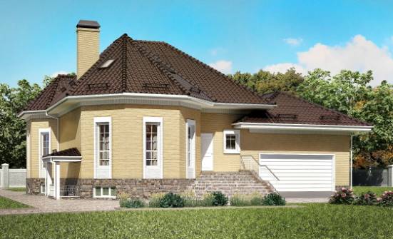 400-001-П Проект трехэтажного дома с мансардой, гараж, современный загородный дом из бризолита Псков | Проекты домов от House Expert