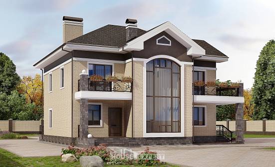 200-006-П Проект двухэтажного дома, простой домик из кирпича Опочка | Проекты домов от House Expert