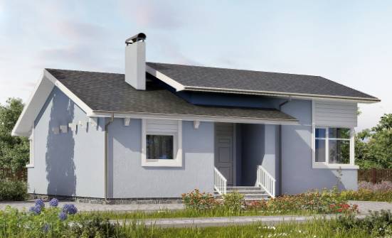 110-003-Л Проект одноэтажного дома, экономичный загородный дом из бризолита Пыталово | Проекты одноэтажных домов от House Expert
