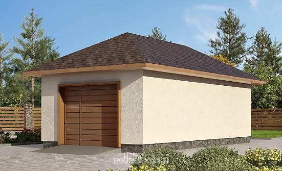 040-001-П Проект гаража из поризованных блоков Невель | Проекты домов от House Expert