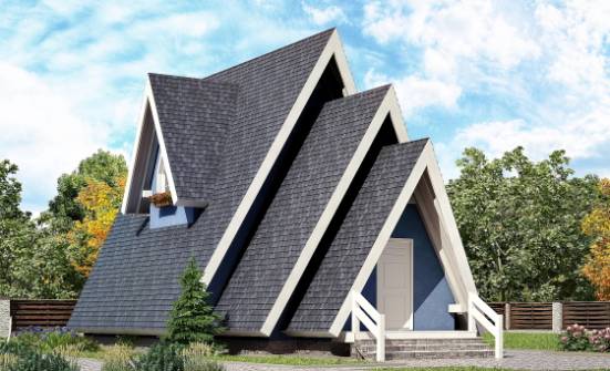 100-002-П Проект двухэтажного дома мансардой, красивый загородный дом из дерева Невель | Проекты домов от House Expert