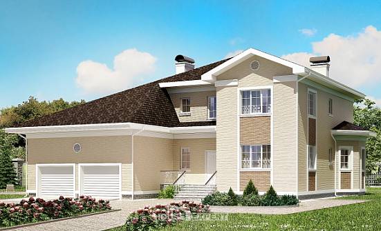 335-001-Л Проект двухэтажного дома, гараж, красивый коттедж из кирпича Невель | Проекты домов от House Expert