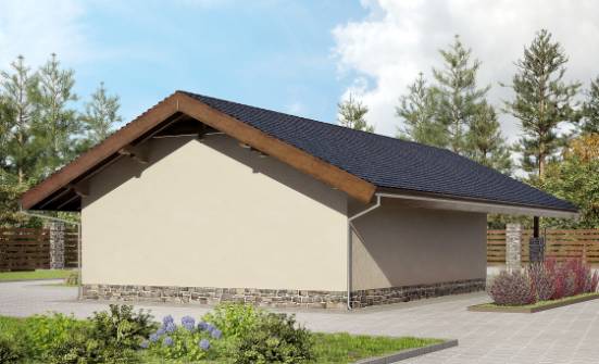 060-005-П Проект гаража из кирпича Великие Луки | Проекты домов от House Expert
