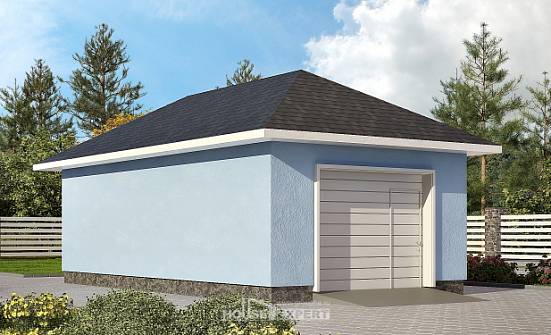 040-001-Л Проект гаража из твинблока Пыталово | Проекты домов от House Expert