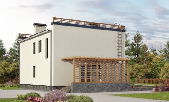 215-002-Л Проект двухэтажного дома, классический дом из теплоблока Опочка | Проекты домов от House Expert