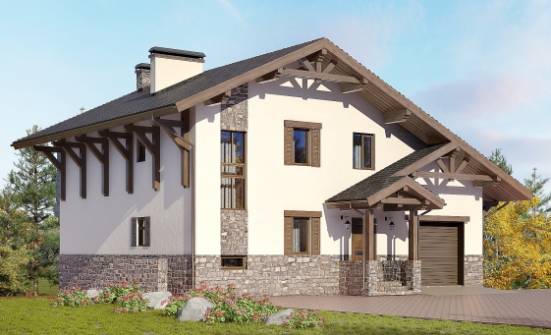 305-002-Л Проект трехэтажного дома с мансардой, уютный загородный дом из кирпича Псков | Проекты домов от House Expert