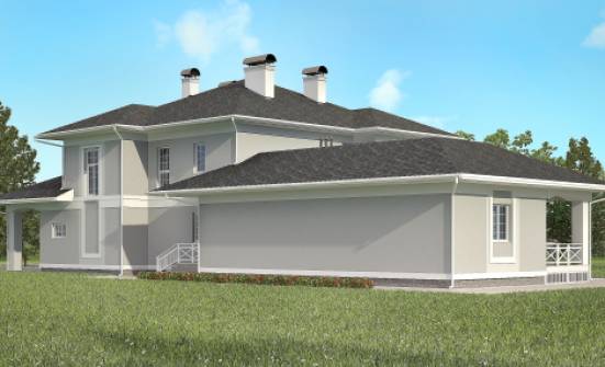 360-001-П Проект двухэтажного дома, гараж, современный коттедж из кирпича Опочка | Проекты домов от House Expert