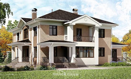 520-001-П Проект трехэтажного дома, уютный загородный дом из керамзитобетонных блоков Опочка | Проекты домов от House Expert