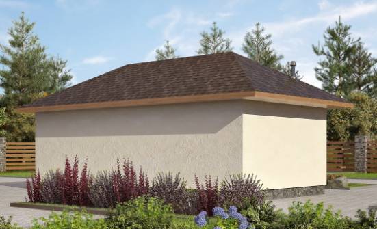 040-001-П Проект гаража из поризованных блоков Невель | Проекты домов от House Expert