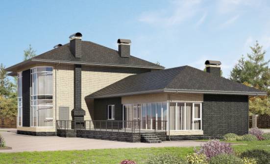 305-003-Л Проект двухэтажного дома, красивый загородный дом из газосиликатных блоков Псков | Проекты домов от House Expert