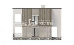 150-017-П Проект двухэтажного дома, скромный домик из блока Псков, House Expert