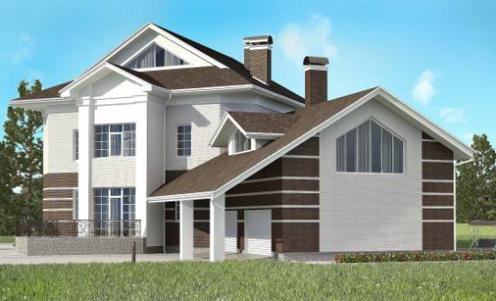 410-001-П Проект двухэтажного дома, гараж, огромный домик из кирпича Великие Луки | Проекты домов от House Expert
