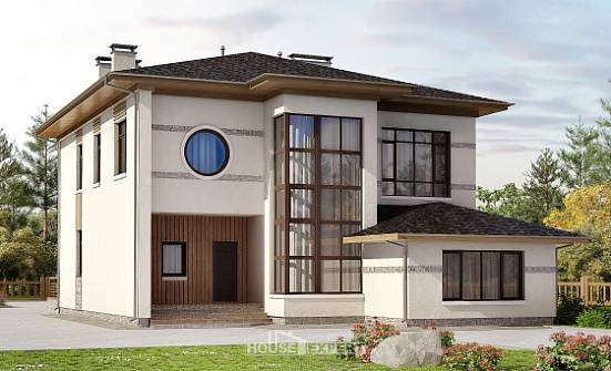 345-001-П Проект двухэтажного дома, большой дом из бризолита Великие Луки | Проекты домов от House Expert