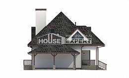110-002-Л Проект двухэтажного дома с мансардой и гаражом, красивый домик из пеноблока Псков, House Expert