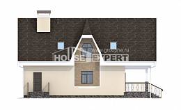 125-001-Л Проект двухэтажного дома мансардой, классический дом из арболита Пыталово, House Expert