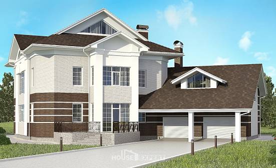 410-001-П Проект двухэтажного дома, гараж, огромный домик из кирпича Великие Луки | Проекты домов от House Expert