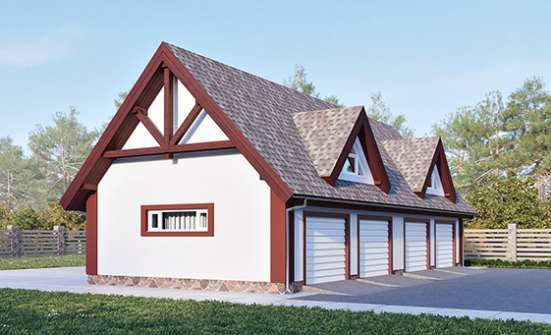 145-002-Л Проект гаража из арболита Псков | Проекты домов от House Expert