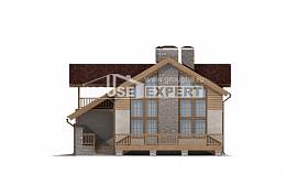 165-002-П Проект двухэтажного дома с мансардным этажом, гараж, компактный загородный дом из керамзитобетонных блоков Опочка, House Expert