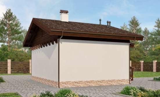 040-003-П Проект бани из бризолита Пыталово | Проекты одноэтажных домов от House Expert